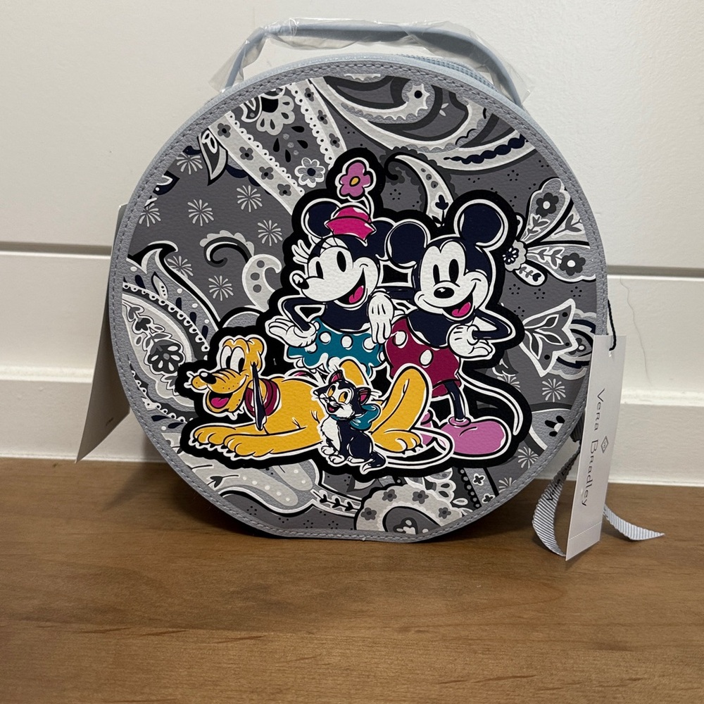 DisneyX Vera Bradley Cosmetic Case Mickey, Minnie & Pluto NWT